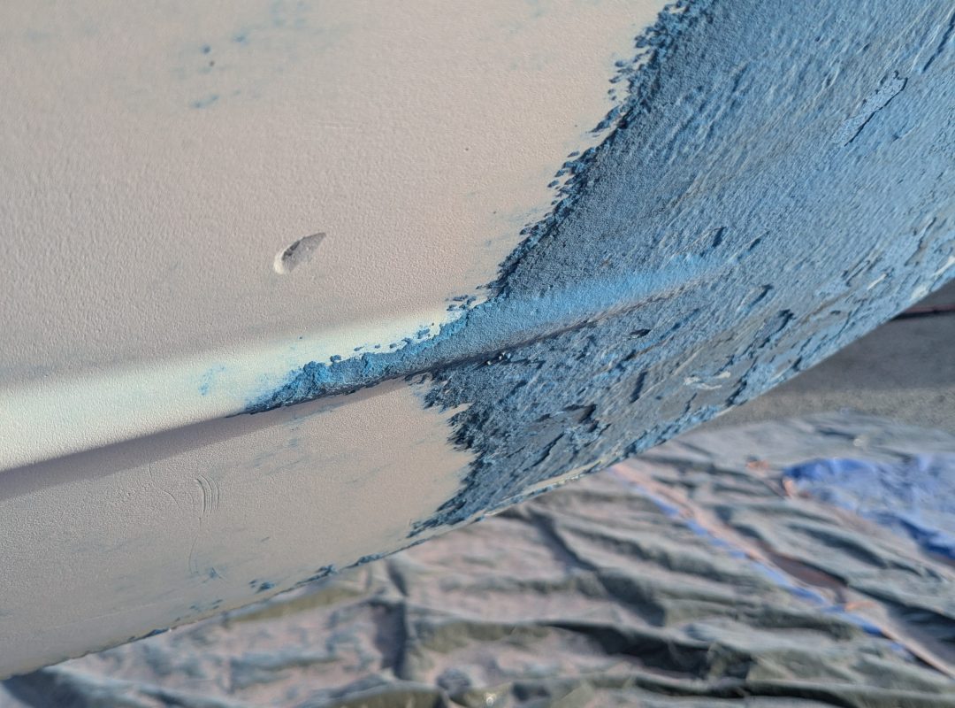 L'aérogommage préserve l'intégrité de la coque